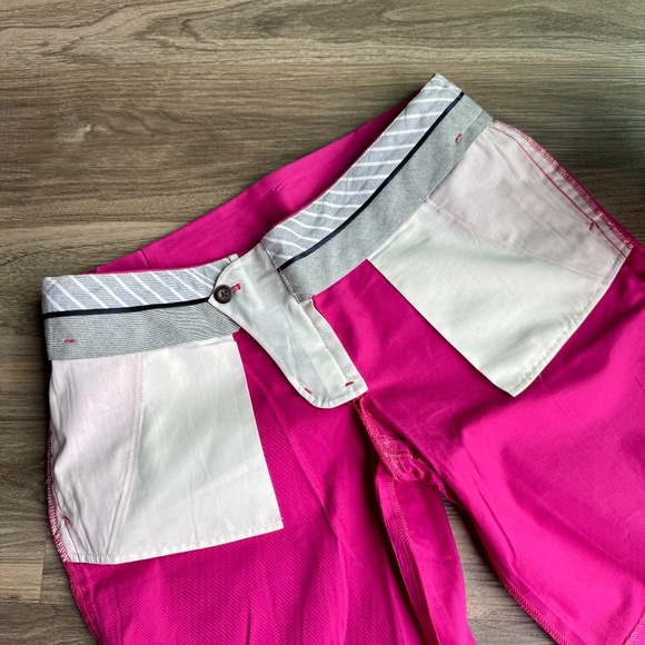 GAP Hot Pink Hip Slung Fit Lower Rise Tailored Bermuda Shorts Size 4 - Picture 12 of 14